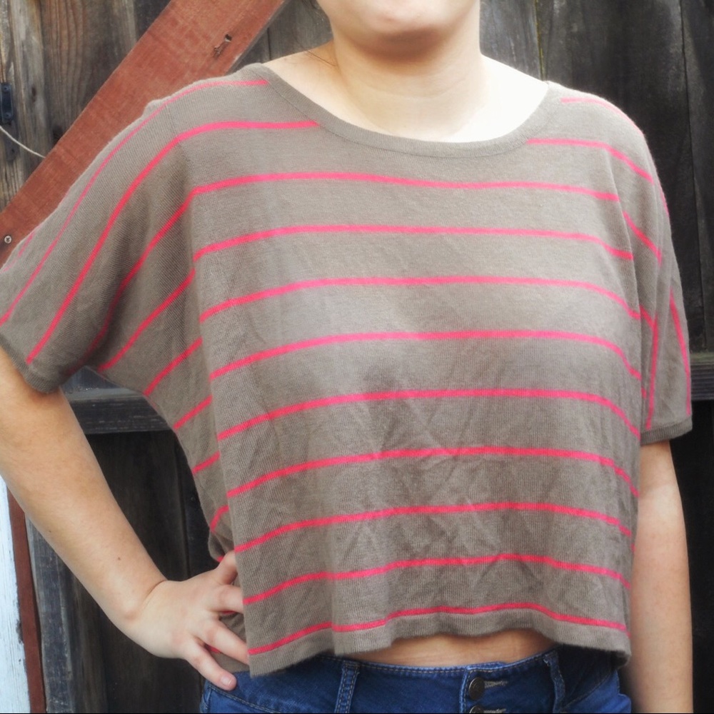 Wilster Striped Oversized Top size Small